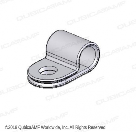 744107013 Клипса CLAMP NYLON 1/8''