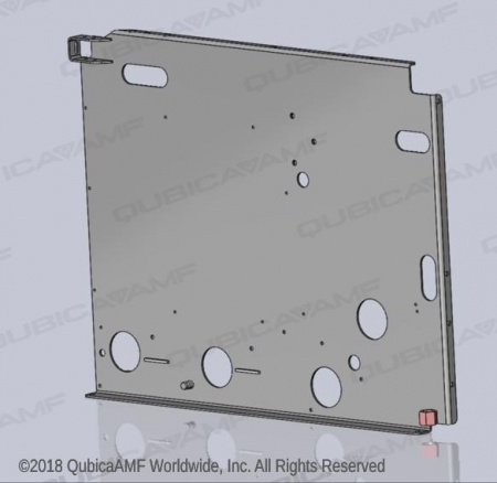 088001591 Левая опорная пластина пинспоттера Kickback Weldment 7-Pin Side Odd Machine